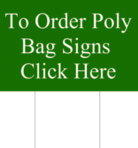 Poly bags signs